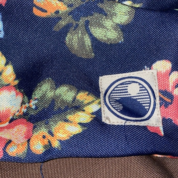 Mossimo Supply Co. Floral Backpack - Navy, yellow and orange. - Picture 4 of 10